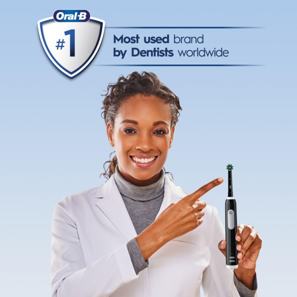 Oral-B Pro 1000 Rechargeable Electric Toothbrush, Black with Pressure Sensor, 3 Modes - Image 6