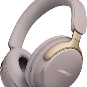 Bose QuietComfort Ultra Wireless Noise Cancelling Headphones with Spatial Audio, Over-the-Ear Headphones with Mic, Up to 24 Hours of Battery Life, Sandstone - Limited Edition Color