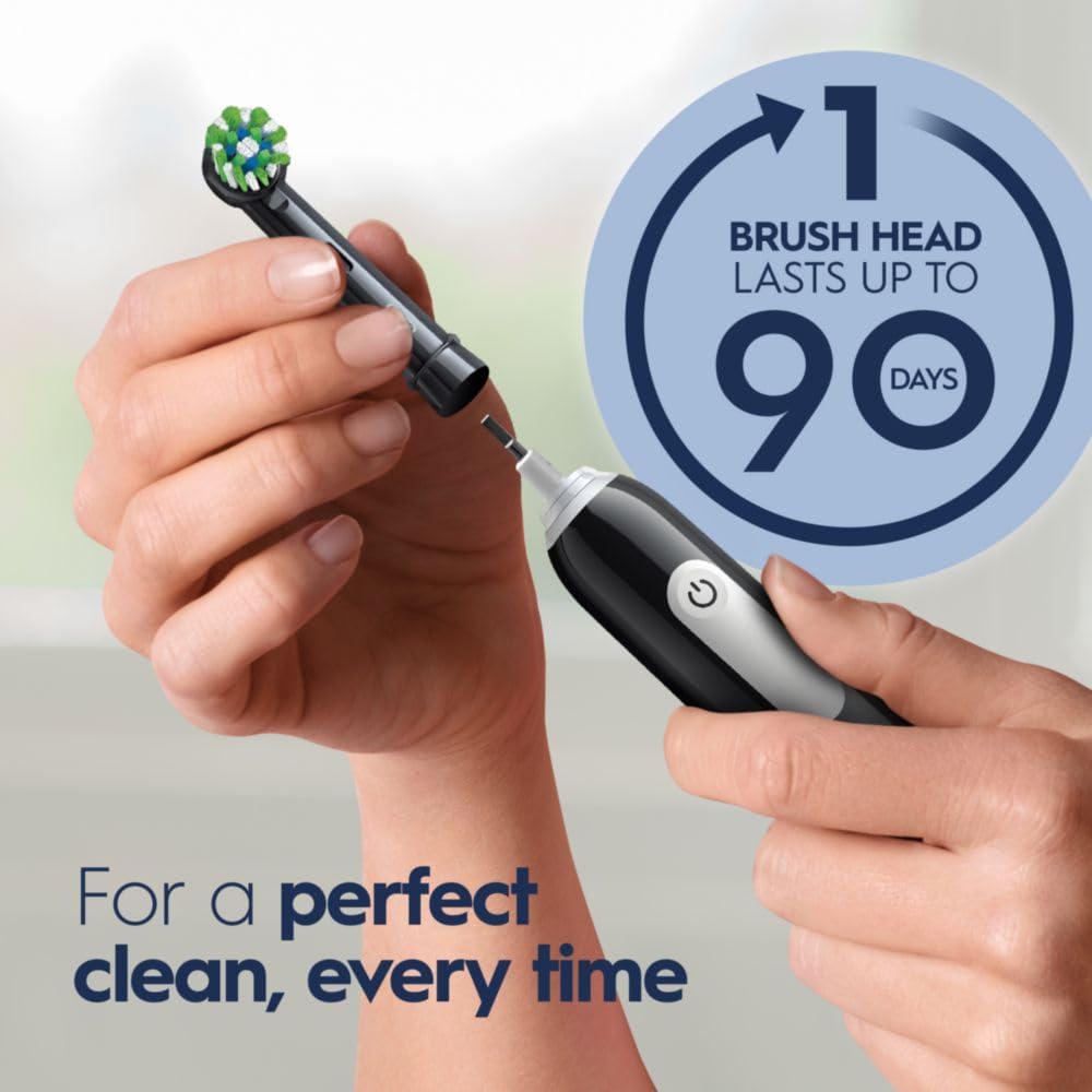 Oral-B Pro 1000 Rechargeable Electric Toothbrush, Black with Pressure Sensor, 3 Modes - Image 5