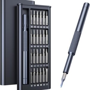 25-in-1 Small Precision Screwdriver Set, Professional Magnetic Mini Repair Tool Kit for Phone, Computer, Watch, Laptop, Macbook, Game Console, Eyeglass, Electronic - [Bearing Steel]